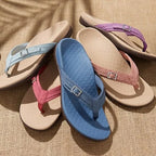 Flip-Flops Orthopaedic Arch Support Vegan Leather Non-Slip