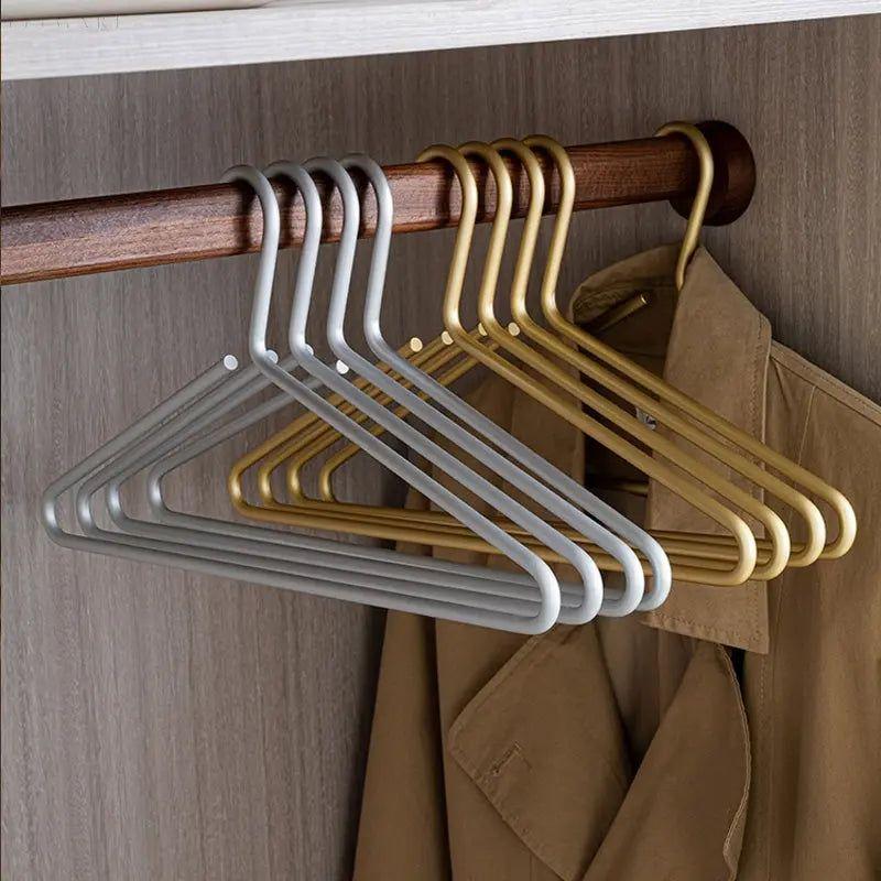 Clothes Hangers Solid Metal & Anti-Slip Set of 5