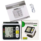 Wrist Blood Pressure Monitor Large LCD Stores 99 Readings