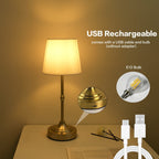 USB Rechargeable Table Lamp with Dimmable Function – Cordless Design