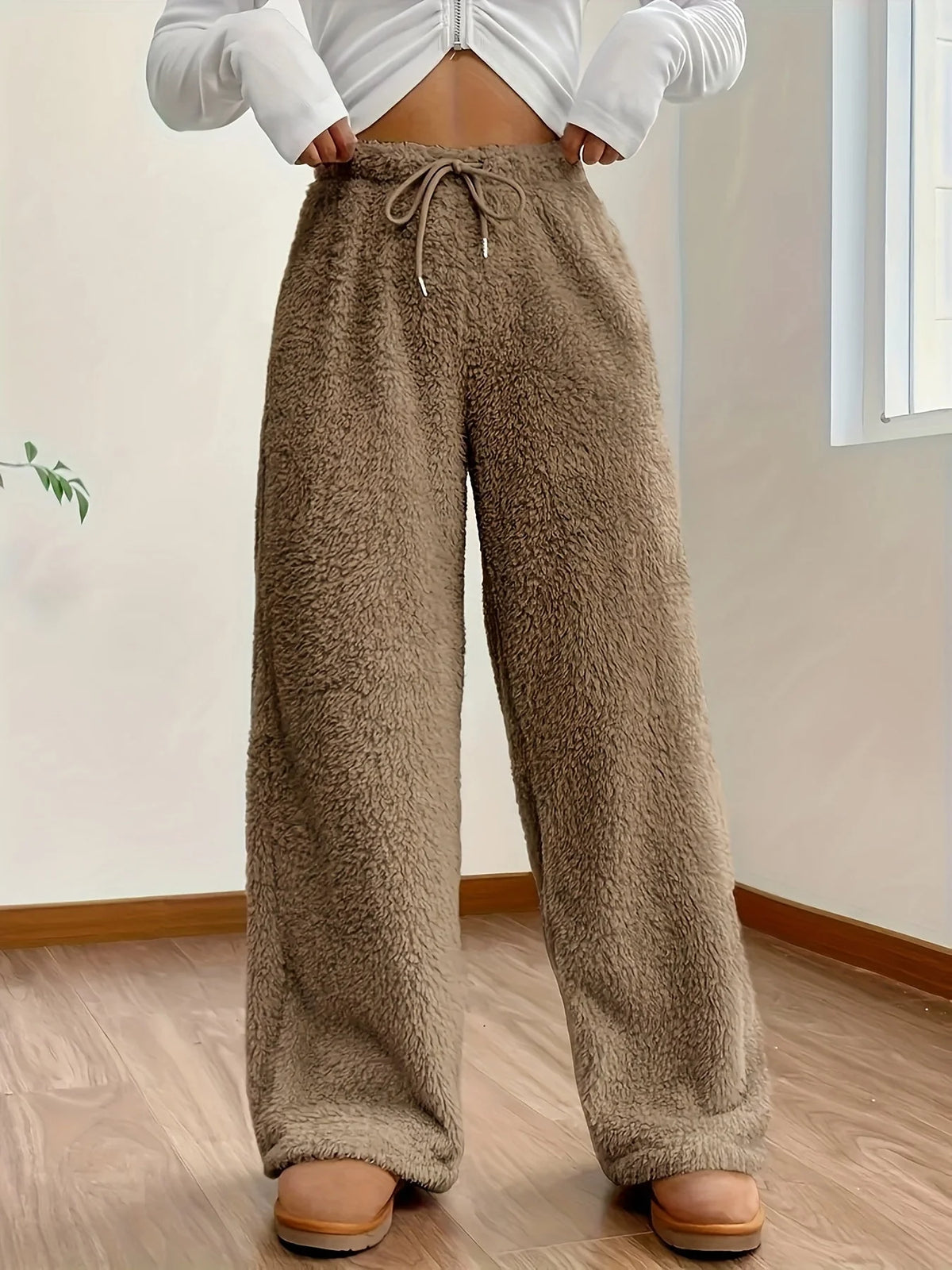 Lounge Pants Teddy Sherpa Ultra-Soft Relaxed Fit