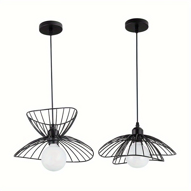 Adjustable Industrial Style Black Pendant Light – Retro Design
