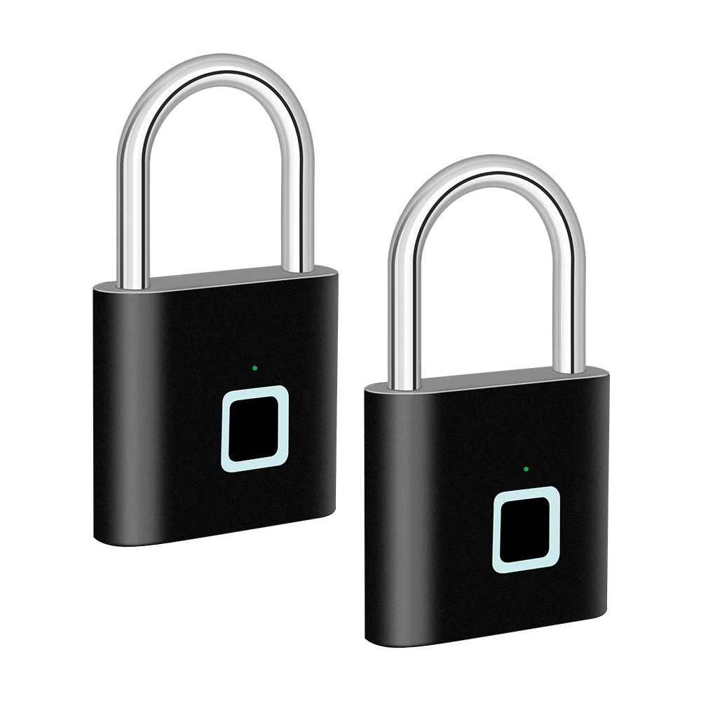 Fingerprint Padlock 0.2s Quick Unlock USB-C Rechargeable IP66 Waterproof