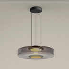Modern LED Hanging Lamp with Layered Glass Design
