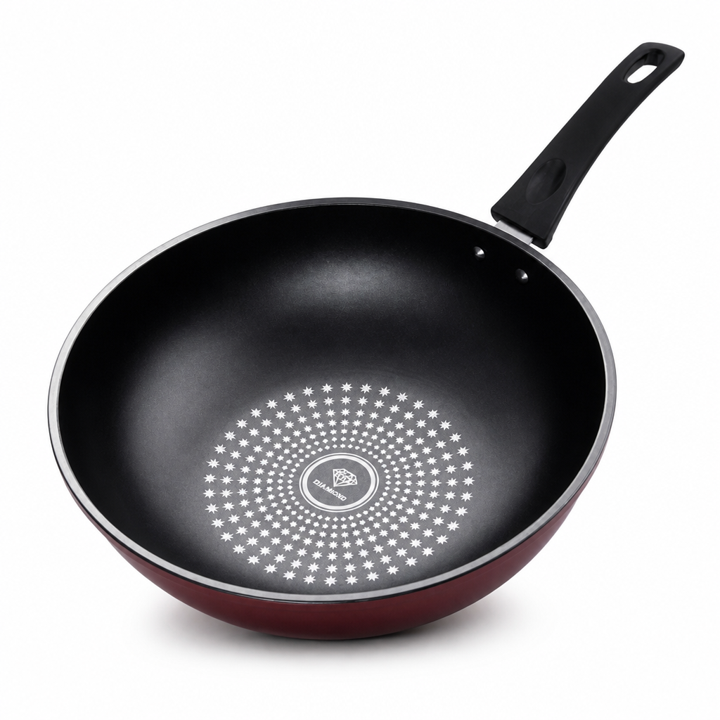 German Diamond Non-Stick Maifan Stone Frying Pan (Induction & Gas Compatible)