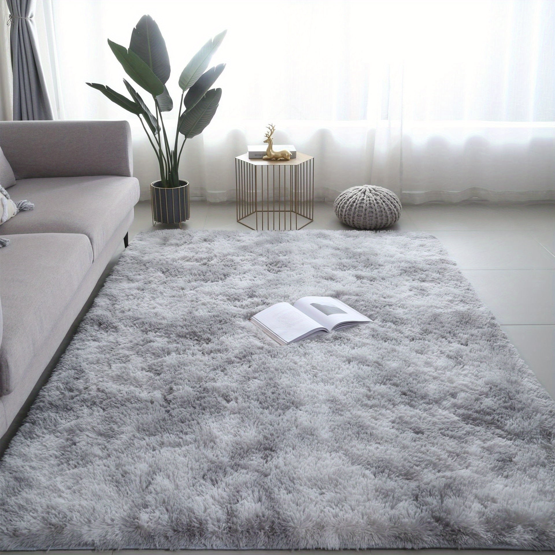 Non-Slip Shaggy Polyester Floor Mat