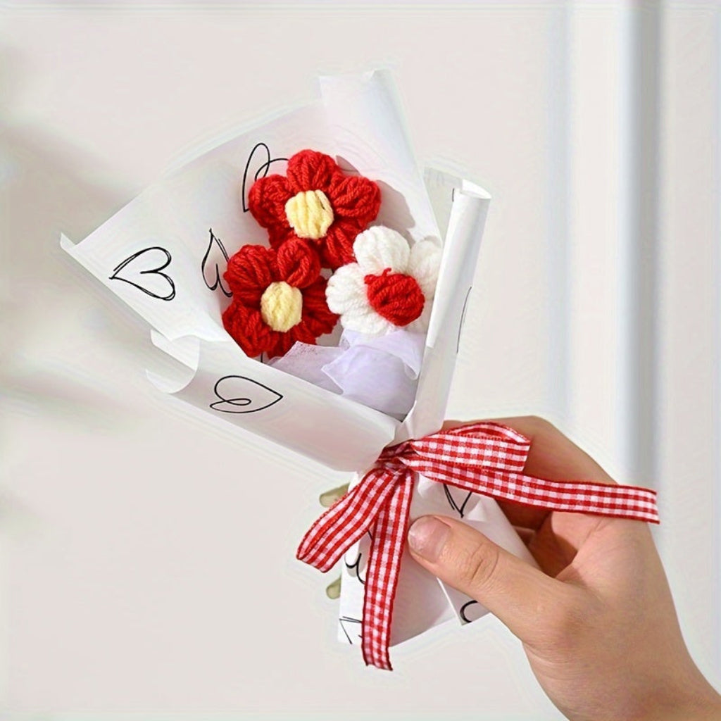 Mini Wrapped Floral Arrangement for Mother's Day Gift – Handmade Decor