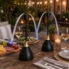 USB & Battery-Powered Flexible-Blade Table Fan (25 cm)