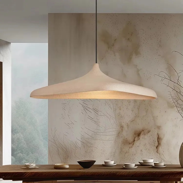 Adjustable Textured Concrete-Look Pendant Lamp