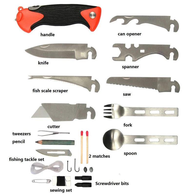 Survival Kit All-In-One Compact Tool Set