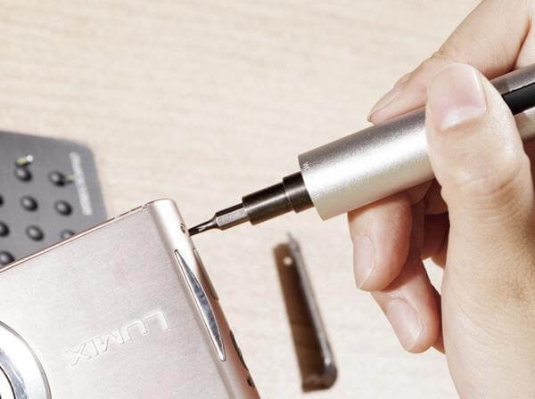 Cordless Electric Screwdriver Pen-Shaped 20 Bits & Case
