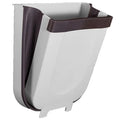 Wall-Mounted Trash Bin Foldable Space-Saving 22 Lb Capacity