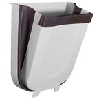 Wall-Mounted Trash Bin Foldable Space-Saving 22 Lb Capacity