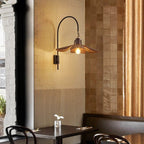 Flower Wall Lamp in Wabi-Sabi Style