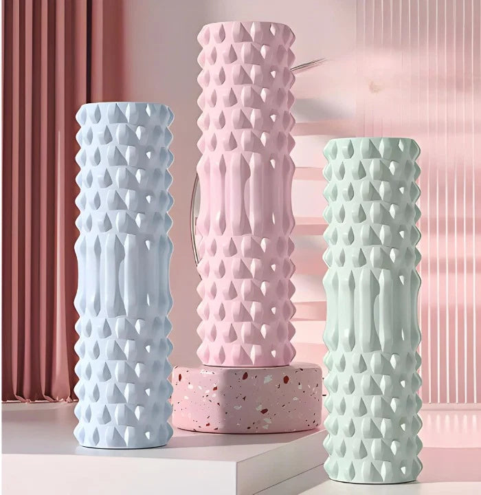 Foam Roller High-Density Textured Grid