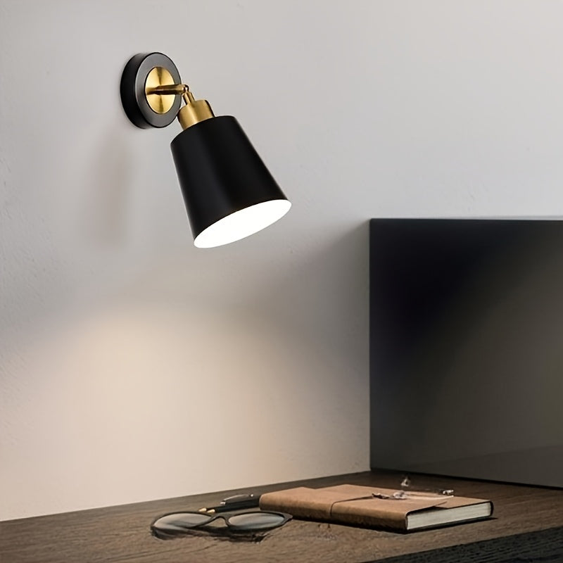 Adjustable Wall Sconce Light in Metal for Bedroom and Living Room