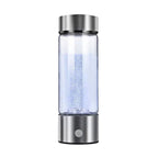 Hydrogen Water Bottle USB Rechargeable Borosilicate Glass 420ml