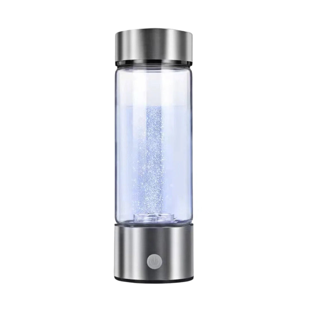 Hydrogen Water Bottle USB Rechargeable Borosilicate Glass 420ml