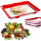 Food Storage Tray Airtight Foil Lid Stackable