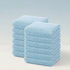 Absorbent Honeycomb Waffle Weave Cotton Dish Cloths Set