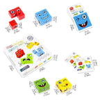 Toddler Puzzle Wooden Educational Non-Toxic Paint