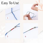 Embroidery Needle Set Interchangeable Color Coded Stainless Steel