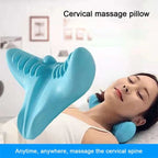 Neck Massage Pillow Ergonomic Cervical Support & Gravity-Powered Stretch
