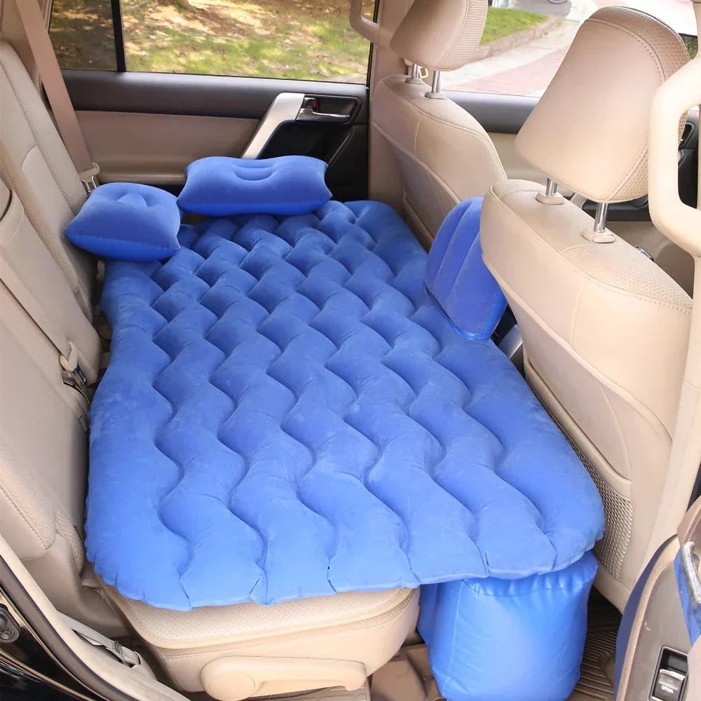 Inflatable Car Mattress Thick Flocked Fabric Universal Fit