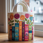 Quilted Foldable Laundry Basket (Reinforced Linen Handles)