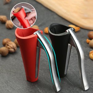 Kitchen Nutcracker Ergonomic One-Hand Aluminum Shell Catcher