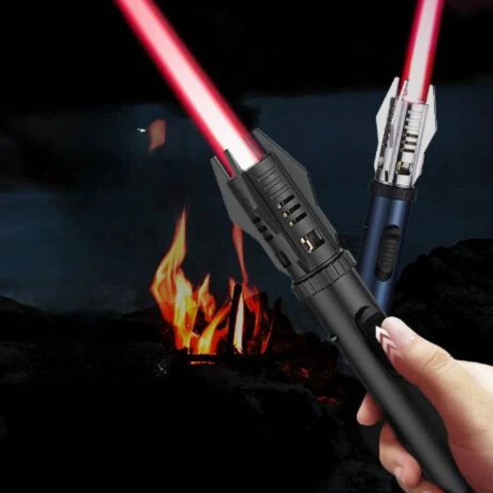Lighter Windproof Arc Flame Refillable Butane