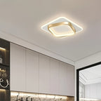 Geometric Flush Mount Ceiling Light – Modern Square LED Design