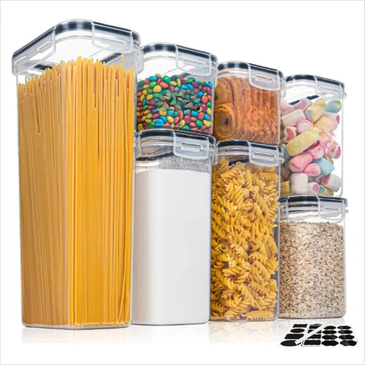 Food Storage Containers Airtight Stackable BPA-Free Set of 7