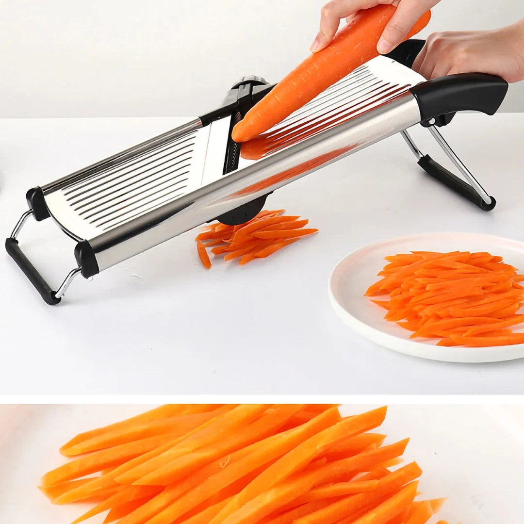 Mandoline Slicer Adjustable Thickness Stainless Steel Blades Safety Guard