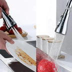 Faucet Adapter 360° Swivel & Three Flow Settings