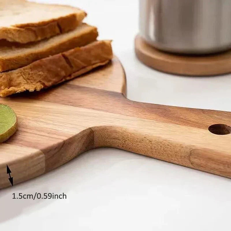 Pizza Peel & Serving Board Acacia Wood Ergonomic Handle