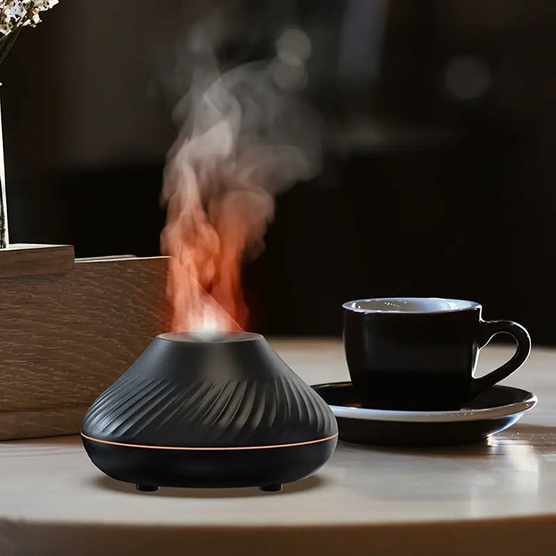 Aroma Diffuser Soft Flame & Ultrasonic Mist Auto Shut-Off
