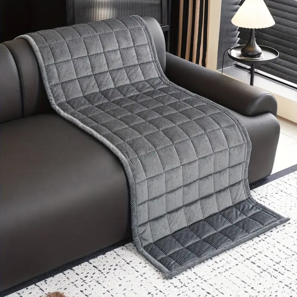 Quilted Non-Slip Machine Washable Sofa Rug