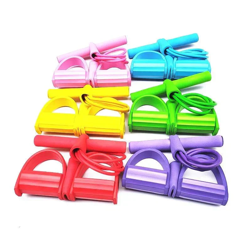 Resistance Band Trainer Full-Body Foam Grip Anti-Slip Pedals