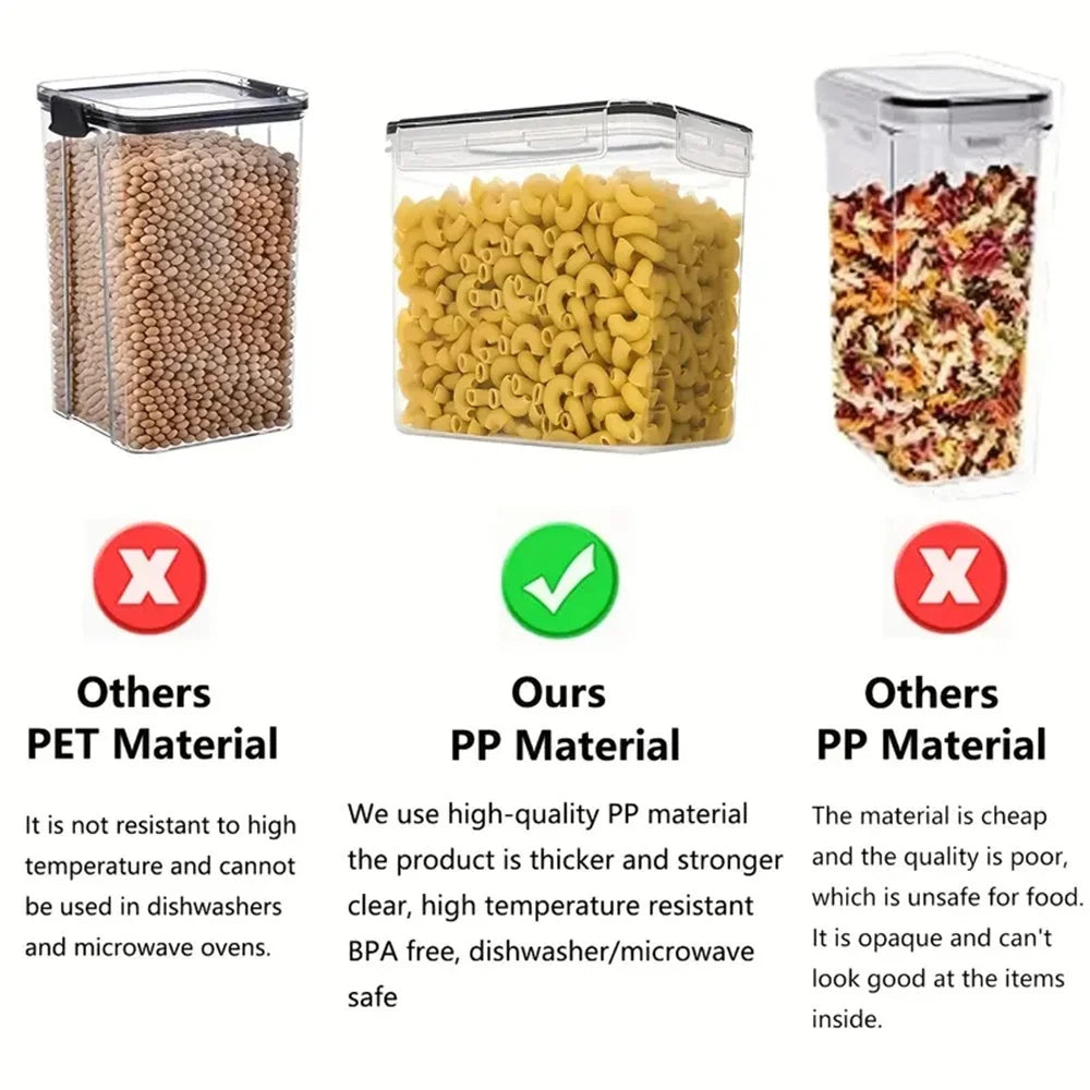Food Storage Containers Airtight Stackable BPA-Free Set of 7