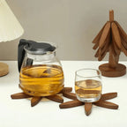 Wooden Coasters Tree-Shaped Walnut Heat-Resistant