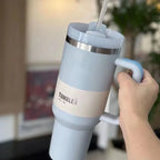 Insulated Tumbler 1.2L Stainless Steel Handle Lid