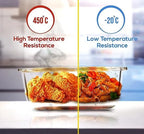Lunchbox Borosilicate Glass Air-Tight Leak-Proof Oven & Microwave Safe
