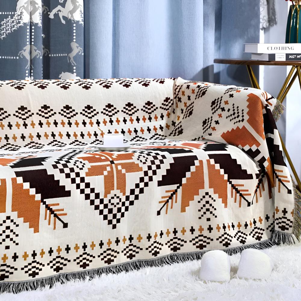 Moroccan Pattern Picnic Blanket - Boho Style Mat for Outdoor Use