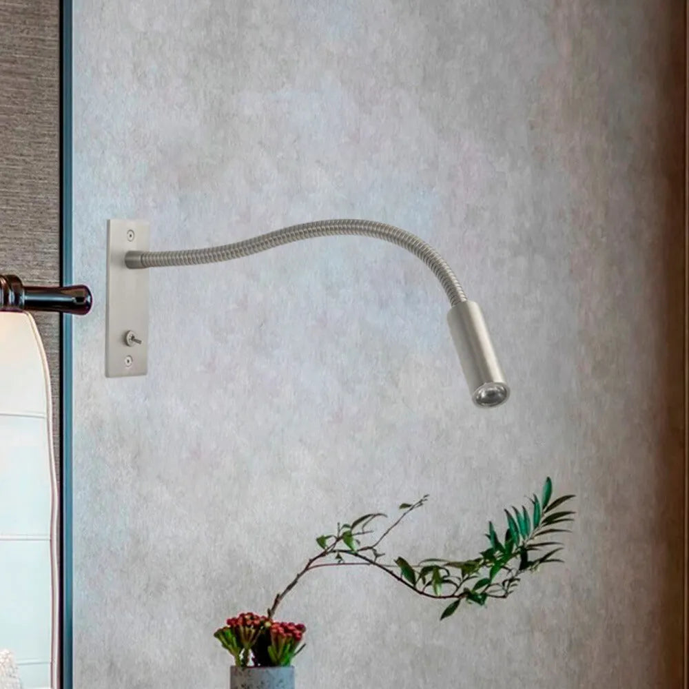 Flexible Bedside Lamp with Adjustable LED Light for Reading