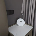 Chic Orange Corner Wall Clock for Modern Homes