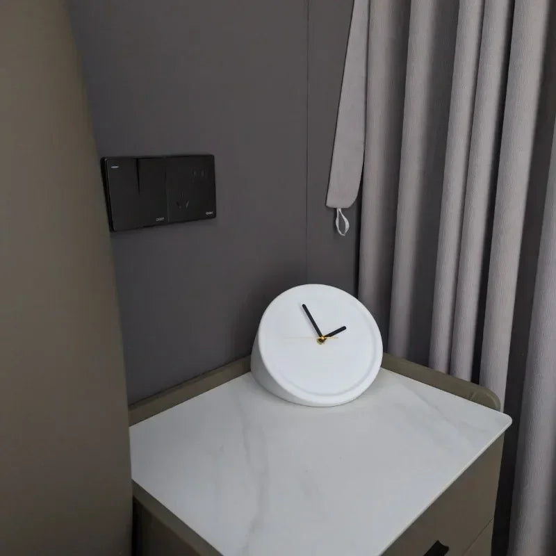 Chic Orange Corner Wall Clock for Modern Homes