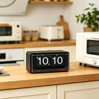Vintage Style Flip Clock with Automatic Time Display