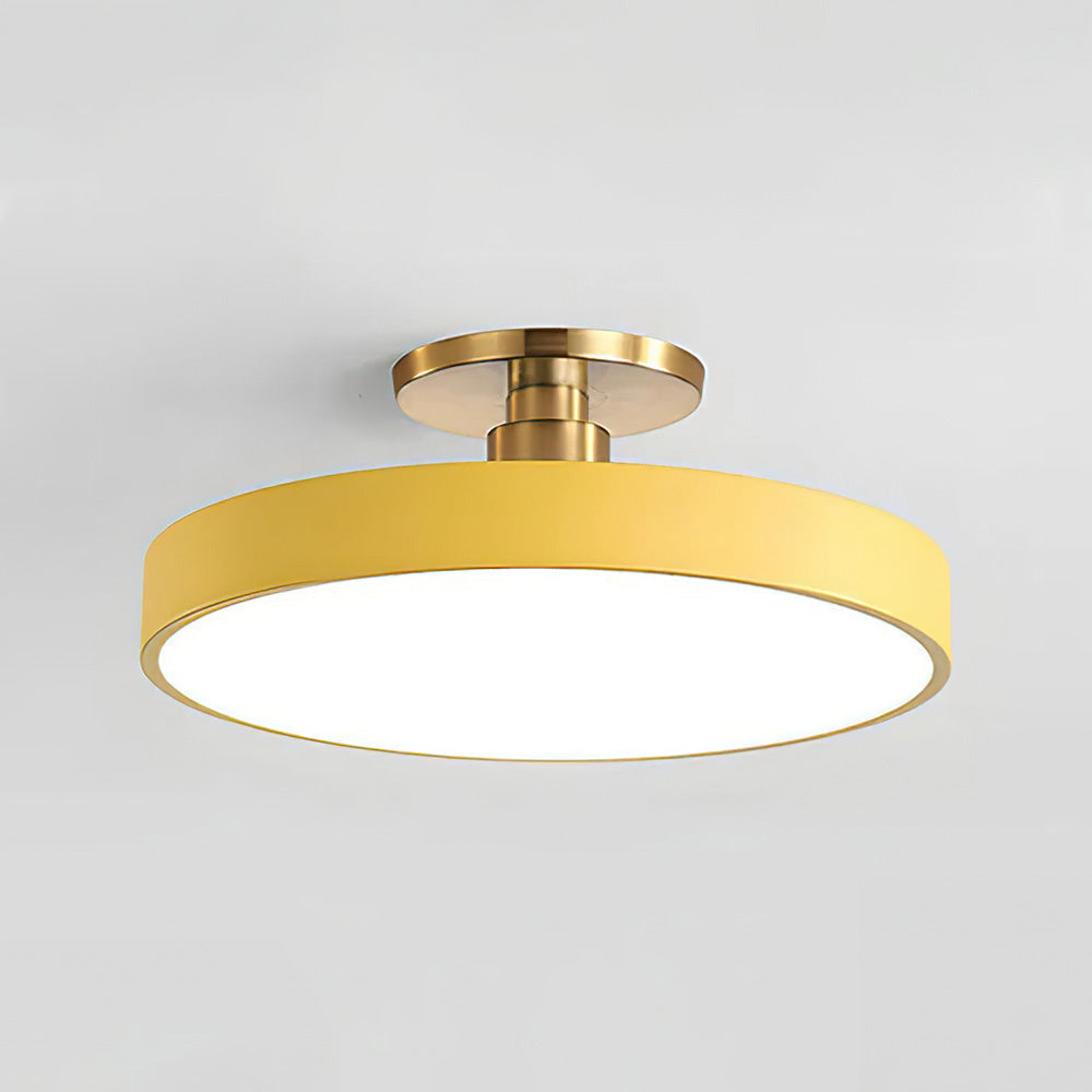 Stylish Dual-Tone LED Ceiling Fixture with Remote Dimming