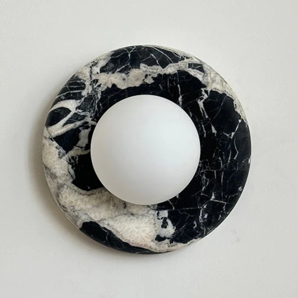 Elegant Indoor LED Wall Light Fixture - Modern Marble Sconce